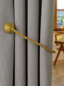 1pc/2pcs Magnetic Polyester Cone Shape Curtain Tiebacks, Suitable For Curtain Fixation Gifts Birthday Graduation