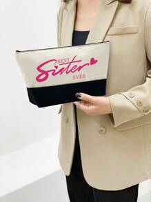 这款玫瑰红图案黑白双色手提包，配有同款化妆包，容量大，是送给闺蜜的生日礼物、独特的姐妹礼物、完美的圣诞节和感恩节闺蜜礼物，也是送给女性、妈妈、老师、朋友、伴娘、学生、返校季、送给老师的圣诞节和感恩节礼物的绝佳选择。 - 彩色 - 查看 7