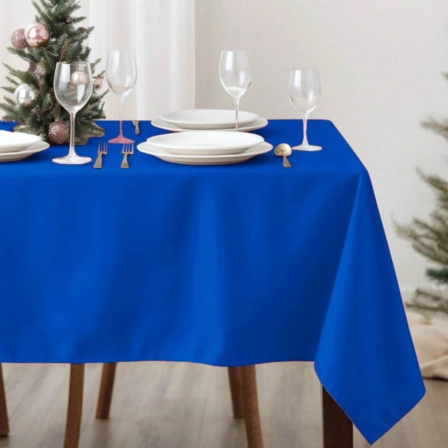 Tablecloth 2.20x1.50m 6 Seats Party Buffet Restaurant - Royal Blue - View 1