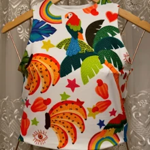 Women's Plus Size Cropped Top With African Prints - Afro Fashion And Summer 2024 (Assorted Prints) - 彩色 - 查看 7