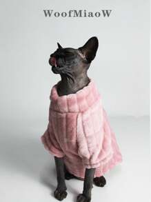 Hairless Cat Clothes, Solid Color Corduroy Thermal Lining, Comfortable & Durable, Suitable For Sphynx & Devon Rex Cats