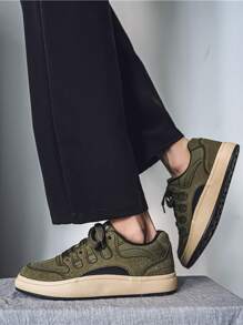 Men's New Classic Versatile Comfortable Thick Sole Low-Top Casual Sports Sneakers And Skate Shoes