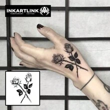 INKARTLINK INKARTLINK Revolutionary Tattoo Technology, Semi-Permanent Tattoos, Rose Flower, Realistic Tattoos, Meaningful Tattoos, Temporary Tattoos, Waterproof, Authentic Tattoo Appearance, Niche Design Tattoos, Juice Tattoos, Plant Tattoos