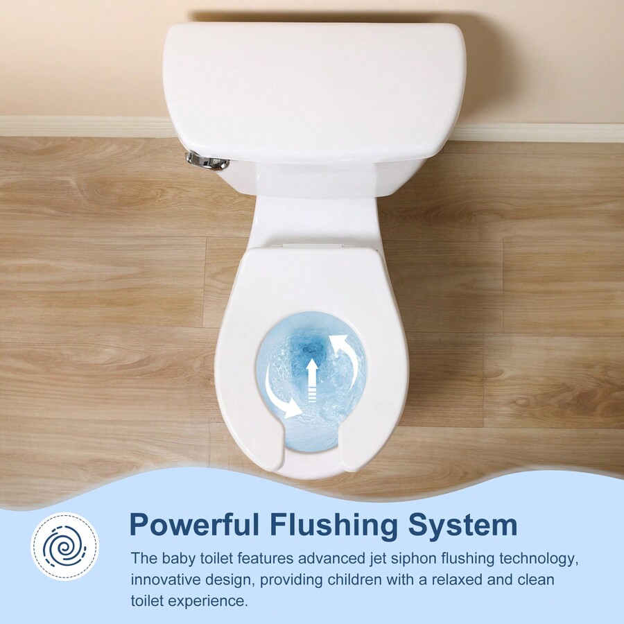 SIMPLE P Children Potty Training Toilet, TwoPiece Ceramic Toilet With