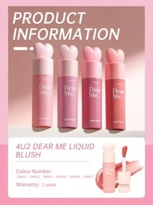 4U2 Dear Me Liquid Blush Bunny Ears Liquid Multi-Use Blush#02 GENKI CITRUS - #02 GENKI SITRUS - View 9