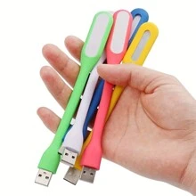 Ultra-Bright Mini USB LED Desk Lamp - Adjustable Arm, Non-Waterproof, Perfect For Home & Office Use With Laptops And Power Banks - Multicolor - View 1