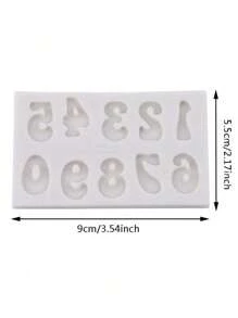 Bộ 3 khuôn silicon hình chữ cái và số, khuôn kẹo sô cô la hình chữ cái và số hoạt hình 3D, thích hợp để trang trí bánh DIY, làm bánh, dụng cụ nhà bếp, đồ dùng nhà bếp gia đình. - Nhiều màu - Xem 5
