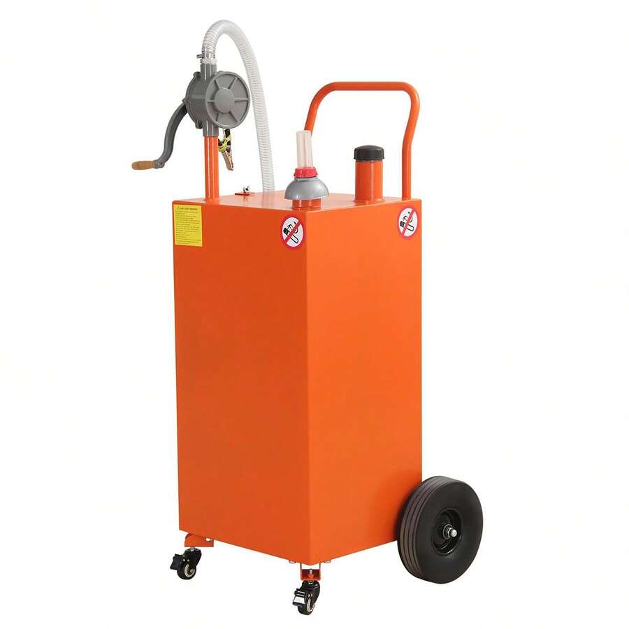 40 Gallon Portable Fuel Caddy Transfer Fluid Diesel Storage Tank