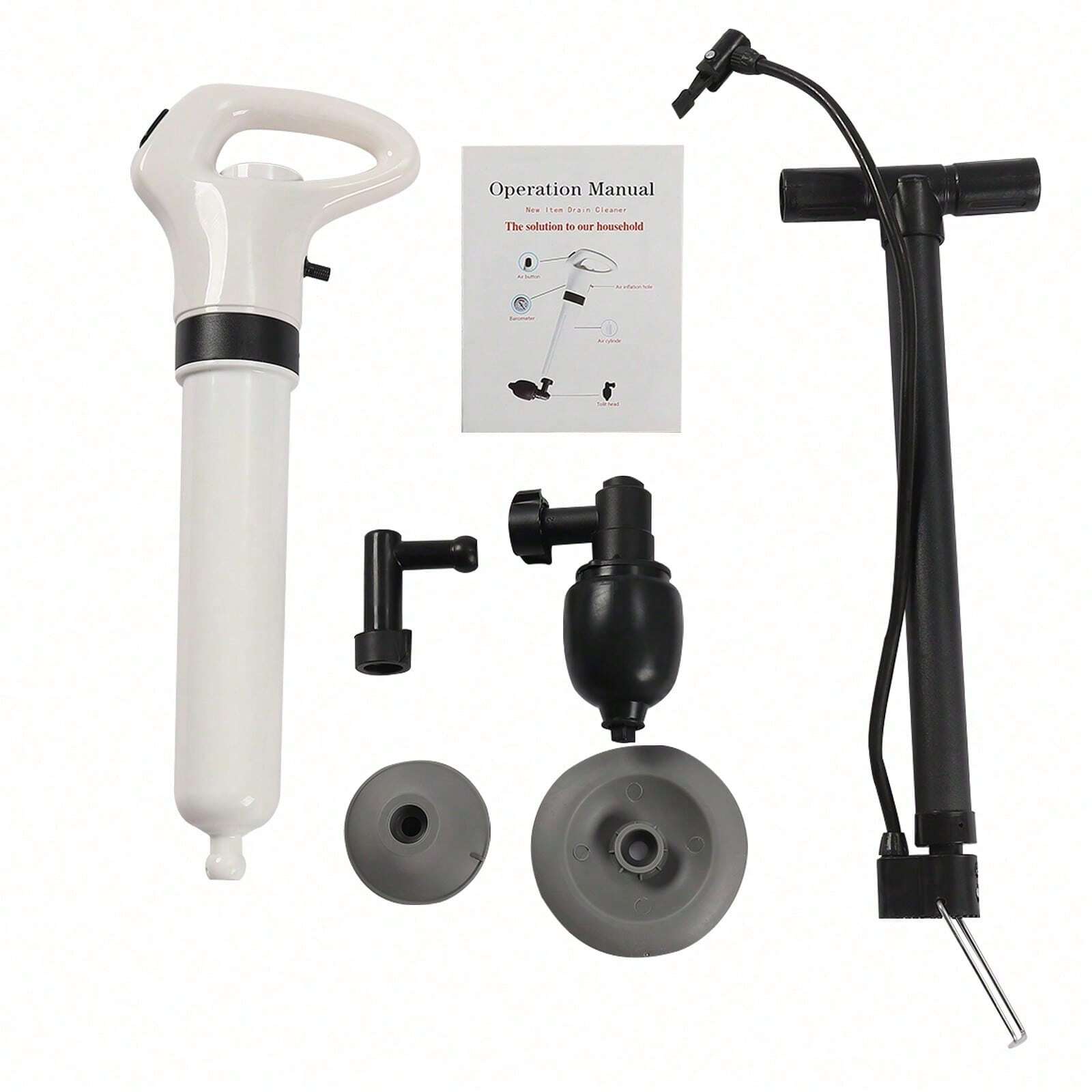 Toilet Plunger For Bathroom, Drain Clog Remover, High Pressure Toilet