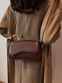 Bolso pequeño de hombro, bolso de mano, sobre clásico estilo retro, bolso bandolera