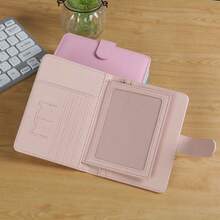 1 个多功能护照夹，防 RFID 盗窃护照钱包，14.6 厘米 * 10.4 厘米旅行必需品锻炼露营度假必需品度假配件旅行配件巡航护照套旅行用品旅行组织者旅行用品旅行钱包护照夹护照钱包海滩度假包夏季圣诞假期 - 粉色 - 查看 3