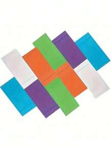 10-Color Simple Envelopes, Double Coated Paper & Kraft Paper Colorful Coin Envelopes For DIY Back To School