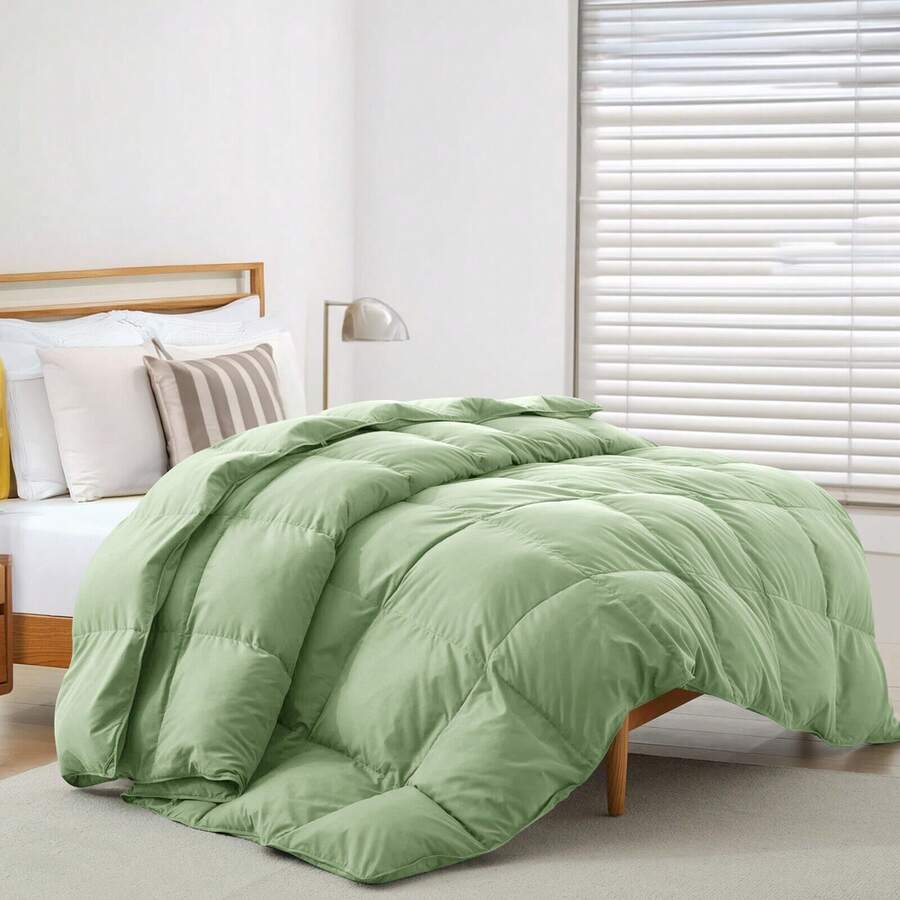 Down Alternative Comforter All Season Microfiber Duvet Insert Quilted Comforter - Cây xô thơm - Xem 1