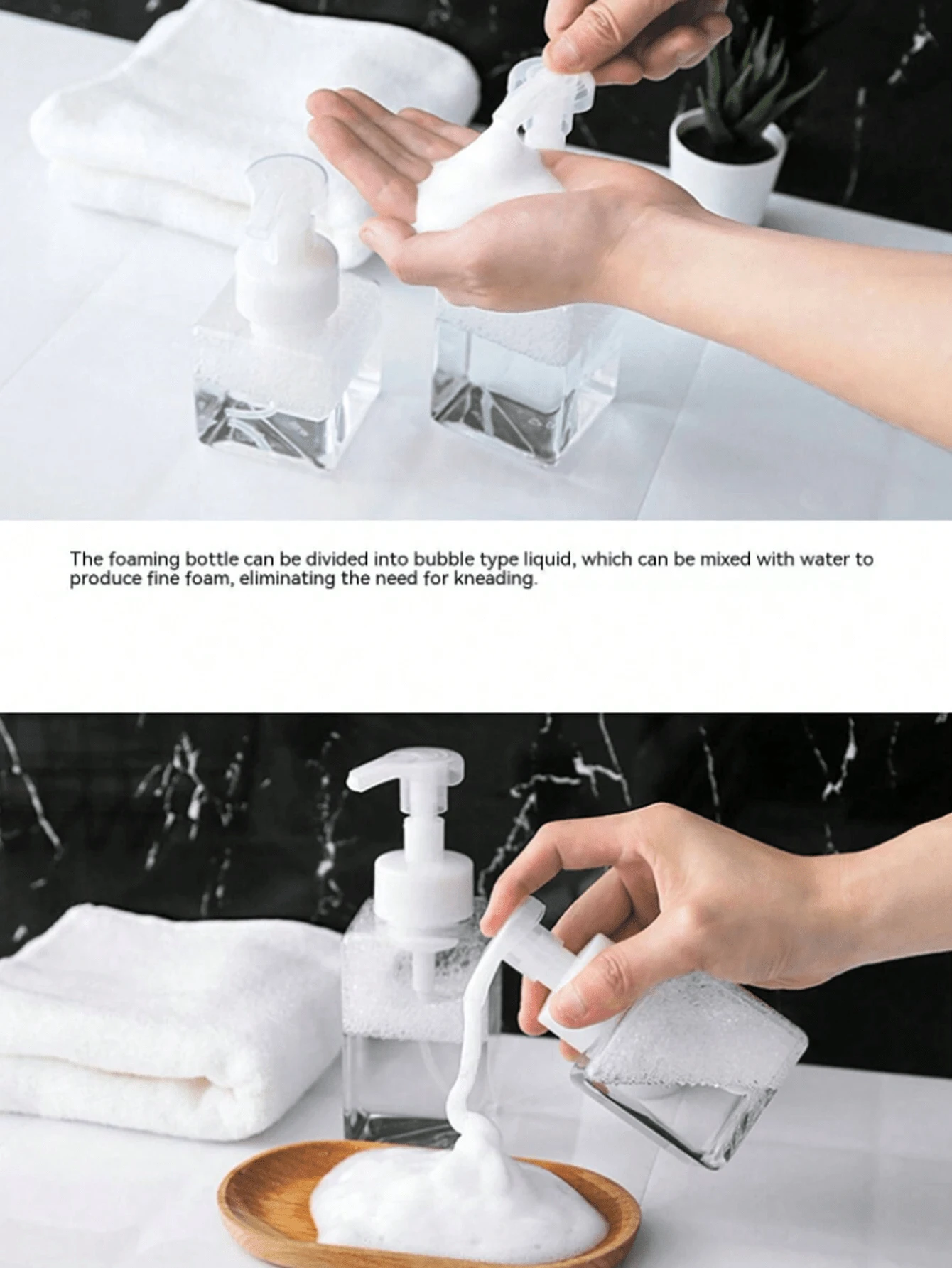 1pc Pump Bottle For Cosmetics Refilling, Facial Cleanser, Body Wash