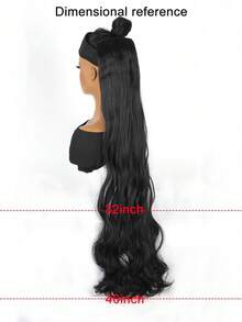 Tóc đuôi ngựa dài 32"40" uốn xoăn cho nữ - Tóc giả 5 kẹp đa năng cho tiệc tùng, cosplay và mọi dịp - Nhiều màu - Xem 6