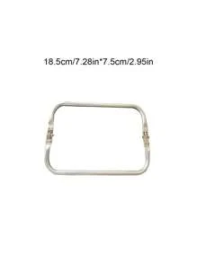 Square Aluminum Alloy Luggage Hardware Hinges, Cloud-Shaped Bag Clasp, Woven Bag Mouth Clip, Gold-Color Bag Clip For Women, Available In Multiple Sizes - Silver - View 11