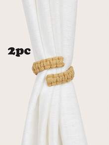 1 件/2 件/4 件绳扭窗帘夹 - 芥末黃 - 查看 8