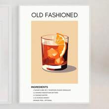1pc Tối giản Cổ điển Cocktail Nước ép Rượu Đồ uống Poster Và Bản in Canvas In Nghệ thuật Treo tường Hình ảnh Cho Nhà bếp Quầy bar Trang trí Không có Khung - Nhiều màu - Xem 30