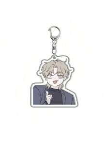 动漫韩国漫画 BL Manwha Jinx 钥匙扣 Joo Jaekyung Kim Dan 卡通人物吊坠汽车钥匙链首饰男士礼物 - 無色 - 查看 13