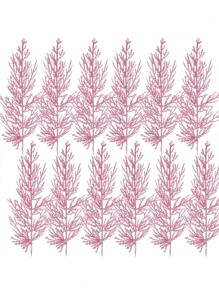 10pcs/5pcs-Artificial Pine Sprigs Greenery Stems Pine Picks Plastic Decor DIY Holiday Accessories Artificial Pine Branches Faux Cedar Stems, Faux Cedar Branches, Fake Greenery Pine Picks For Wreath Craft DIY Home Kitchen Decorations, Fake Red Pine Tree Branch - For DIY Wreath Decoration And Home Garden Decoration(Pink) - Pink - View 2