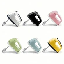 PANCERKA 1 套电动手动搅拌机，7 档手持打蛋器打蛋器，电动搅拌机，家用电器搅拌器，电动食品搅拌机厨房碗辅助搅拌器搅拌 - 查看 2