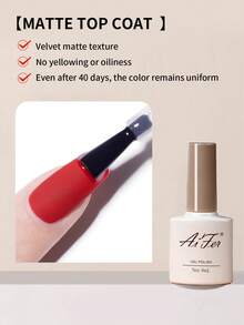 AiFer 1 lọ 15ml Gel phủ lì lâu trôi, tạo độ bóng và ngâm đèn LED làm móng hoàn hảo cho thiết kế nghệ thuật móng tay ngày lễ - Nhiều màu - Xem 5