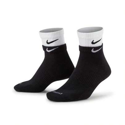 Nike Unisex Casual Socks, Running, Fitness, Basketball Training Socks, Daily Fashion Crew Socks
