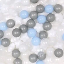 100pcs Ball Pit Balls For Toddlers, Mixed With Star Balls, 2.15 Inch/5.5cm,Soft And Crush Proof Plastic Toy Balls For Ball Pit, Children's Pool Water Toys, Baby Playpen Accessories, Ball For Toddlers, Party Toy Balls, Water Toy Balls, Gifts