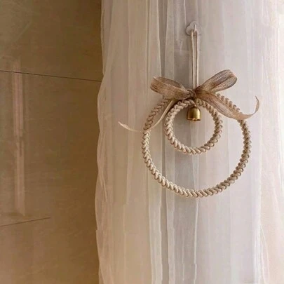 1 件手工编织家居装饰风铃壁挂，儿童房装饰，生日及节日礼物，家居装饰，房间装饰，墙壁装饰