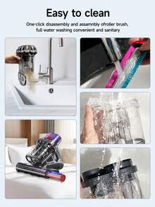 Máy hút bụi giường nệm 1pc, máy hút bụi giường chống dị ứng có đèn UV-C và công nghệ sưởi ấm cao, máy hút bụi có cảm biến bụi, công nghệ siêu âm Quintuple, lực hút 15Kpa, máy hút bụi cầm tay mạnh mẽ để hút bụi và lông thú cưng (có dây) - Xem 9