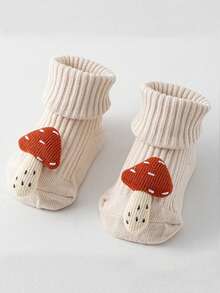 1双新生儿男女宝宝婴儿童0-1-3岁春秋冬季防滑中长款地板袜 - 彩色 - 查看 11