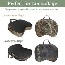 户外便携式狩猎座垫，11.4 X 15.7 X 2.8 英寸厚轻质垫，适合狩猎、钓鱼、露营、户外运动