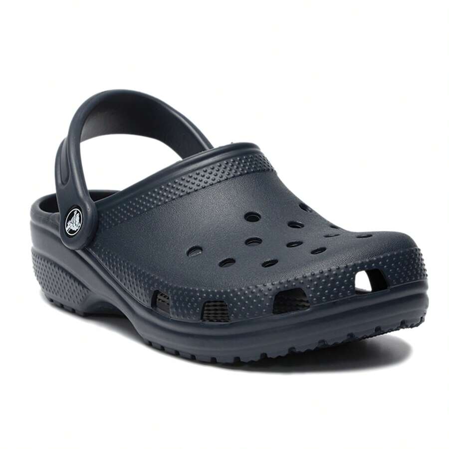 Crocs Dép bít mũi cổ điển cho nam và nữ, dép lê thoáng khí, dép đi biển 10001-410 - Xanh đậm - Xem 1