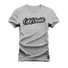 Premium Printed Cotton T-Shirt Unisex Californ Comb - 灰色 - 查看 1