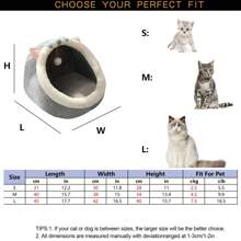 封闭式猫屋床、猫别墅、小型犬舍、四季流行猫床 - 彩色 - 查看 2