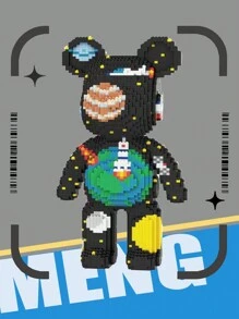 Christmas Decoration 7220pcs 16.9in/43cm DIY Assembled Large Building Blocks Toy, Half Cutaway Mechanical Bear Puzzle For Adults, Creative Home Decor, Stress Relief Toy, Valentine's Day, Birthday, Christmas, New Year Gift For Him & Her Room Decoration - Multicolor - View 17