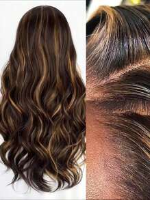 13x6 Ombre Lace Front Wig Human Hair 1B/30 Highlight Lace Front Wig Human Hair 180% Density Body Wave HD Transparent Lace Frontal Wigs Human Hair Colored Balayage Wig For Women 24 Inch - Ombre - View 7