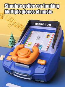 1pc Trò chơi phiêu lưu vượt chướng ngại vật vô lăng máy chơi game để bàn, đồ chơi mô phỏng lái xe thư giãn trốn tránh - Nhiều màu - Xem 3