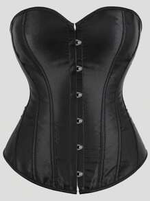 Women's Fishbone Shaping Bustier Crop Top, Waist Cincher Tight Top, New Year Party, Valentine's Day, Holiday Tops, Corset Top, Halloween Costume - Multicolor - View 11