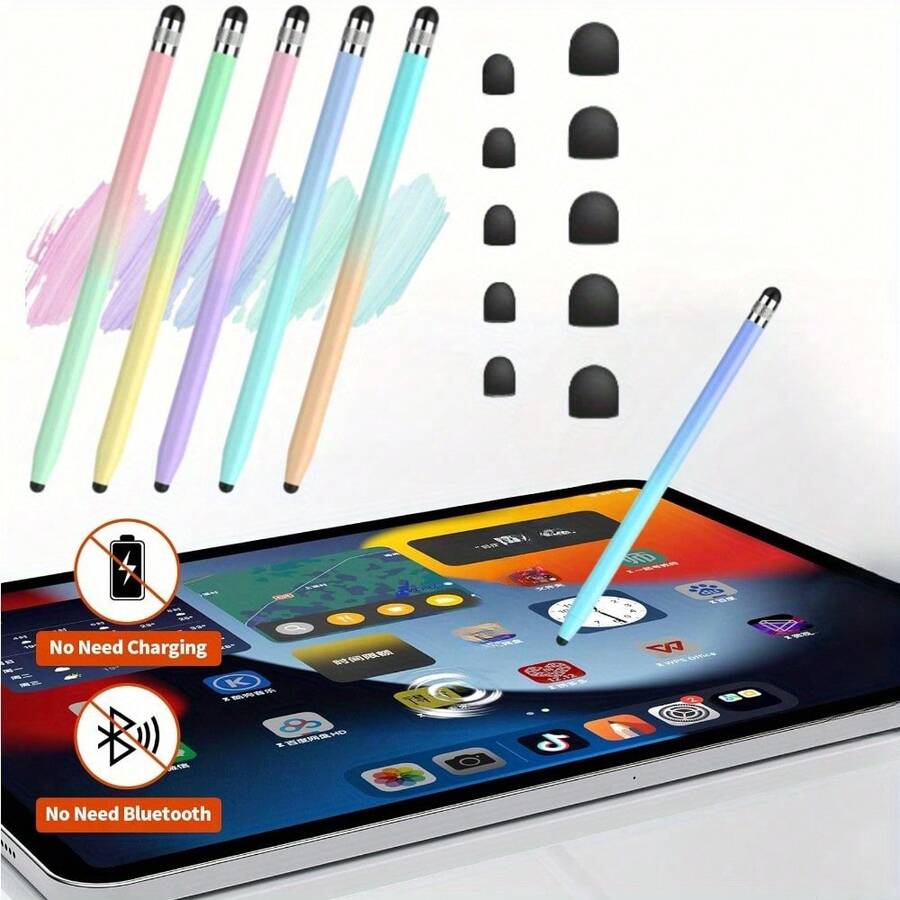 5 Pcs Touch Screen Stylus DoubleEnded High Sensitivity Stylus For