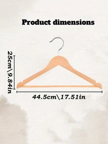 Customized Text/Logo Thick Wooden Clothes Hanger With Anti-Slip Coating, Sturdy Wooden Clothes Rack, Trouser Hanger, Garment Organizer