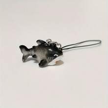 1 件可爱迷你树脂鲨鱼钥匙扣，时尚鲨鱼手机装饰吊坠礼物纪念品汽车配件包饰学校卡通哥特 Y2k - 多色 - 查看 9