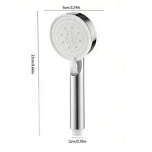 1 Piece ABS Handheld Shower Adjustable 5 Modes Pressurized For Bathroom - Silver - View 2
