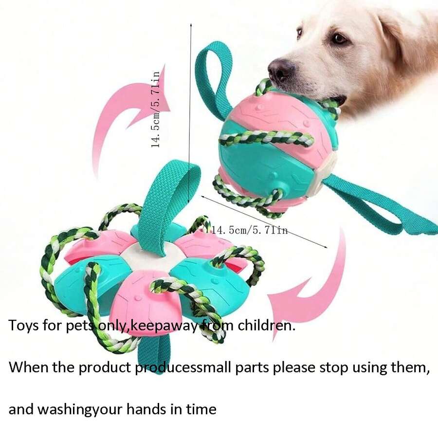 SMART TREE Dog Toy Ball With Chewing Rope, Pet , Interactive Dog Toy