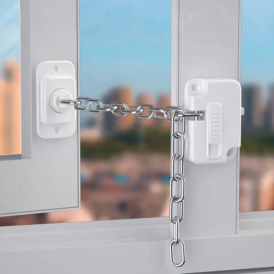 Safety Lock Window Limiter, ABS Material, HighRise Window AntiFall