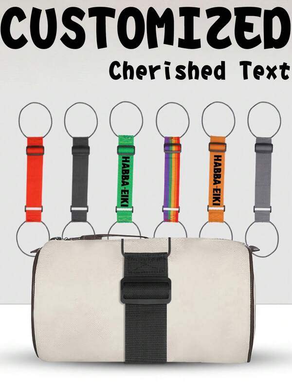 1pc Customizable Outdoor Luggage Organizer Strap, Luggage Wrapping Belt, Travel Bag Fixed Hanging Strap, DIY Elastic Luggage Binding Strap
