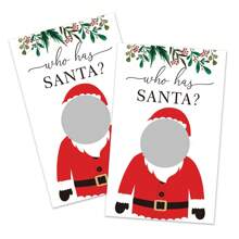 Set de 40 tarjetas rascables navideñas, juego de lotería emocionante para descubrir sorpresas ocultas en tu fiesta de Navidad, juegos de fiesta navideña para la familia - Multicolor - Ver 5