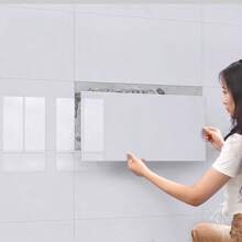 50片9平米3D三维白色大理石纹仿瓷瓷砖墙贴防水防潮遮丑墙板厨房浴室贴纸铝塑墙贴适用于墙面装饰房间客厅卧室等房间装饰 - 彩色 - 查看 1