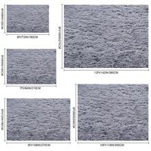 1pc 9x12Ft Luxury Large Rug For Living Room, Fuzzy Plush Large Area Rug, Fluffy Modern Shag Non Slip Soft Furry Carpet For Bedroom, Study Room, Teens Dorm, Home Decor, Housewarming Gift - 灰色 - 查看 6