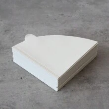 50pcs/Pack Coffee Filter Bags, Cone-Shaped Paper Coffee Filter, White/Brown Fan-Shaped Filter Net